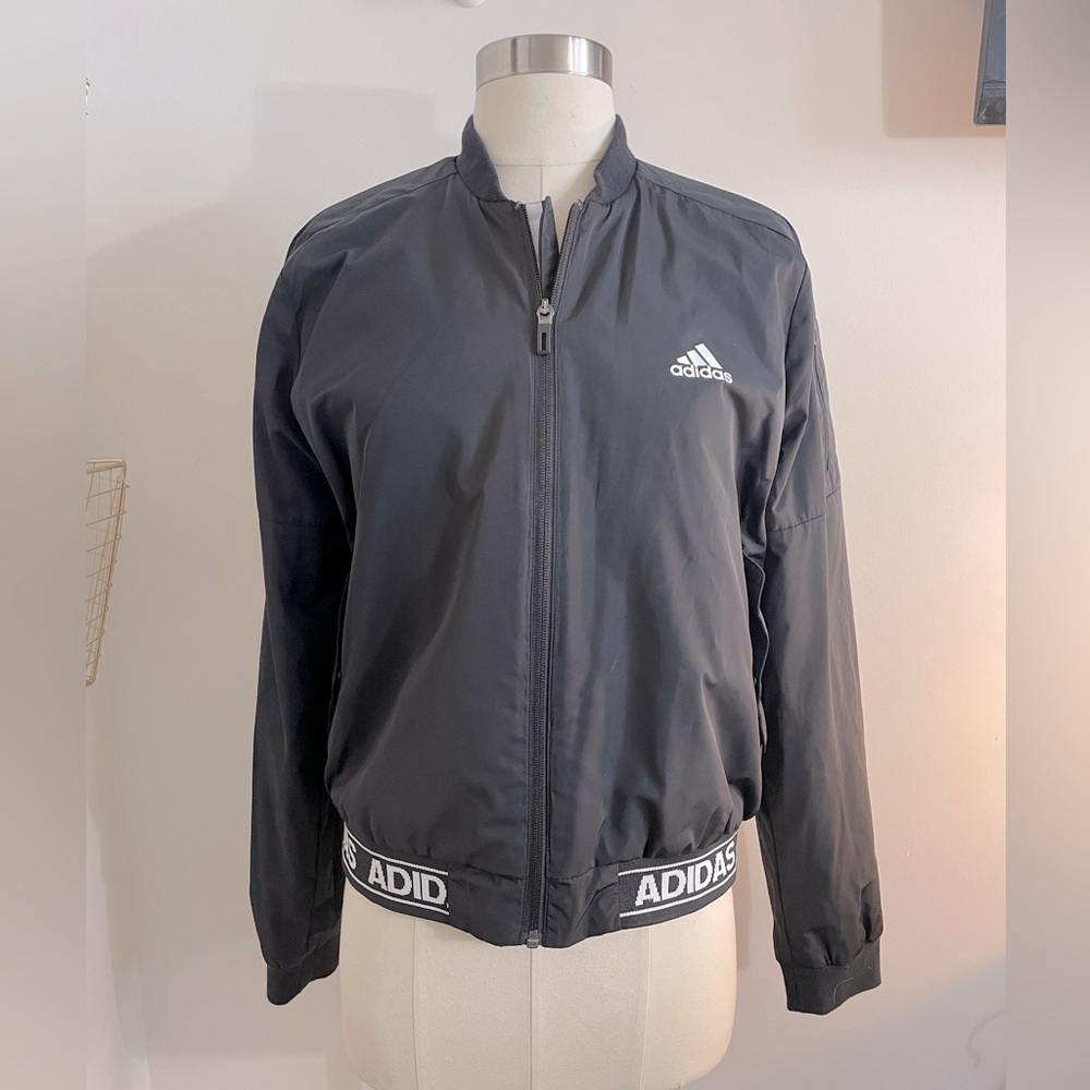 Adidas- insulated puff jacket - black - (worn once)